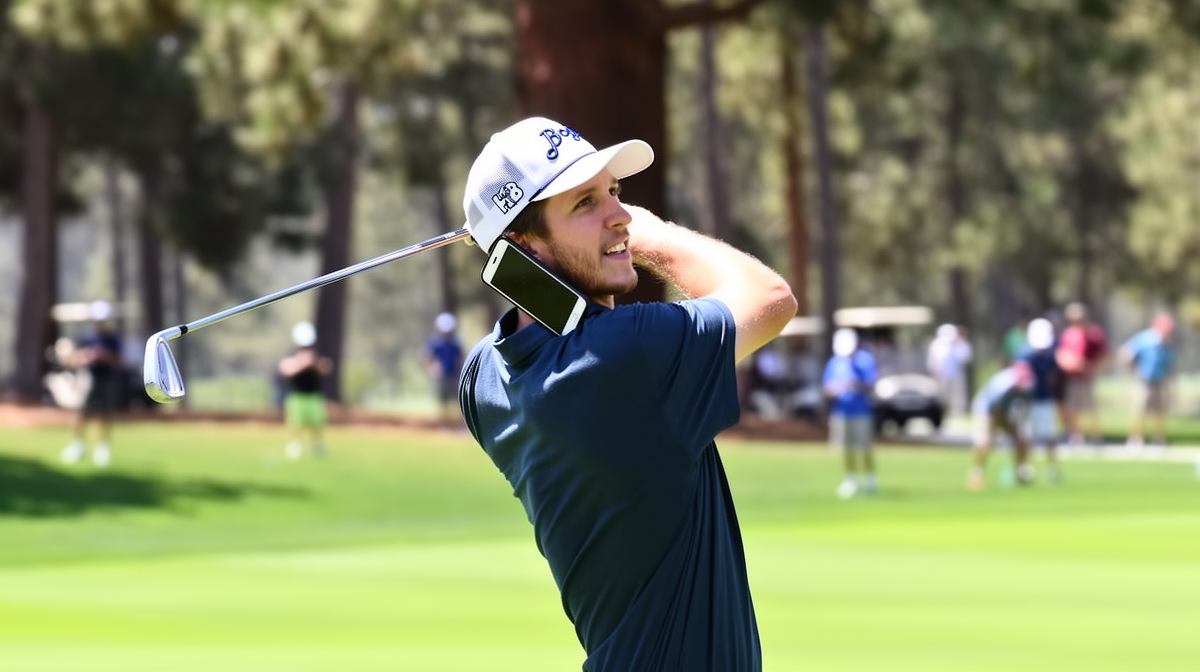 TOP1体育 - 奥斯汀·里夫斯在 NBA 自由球员疯狂期边打高尔夫边接电话，场景真实又出人意料 - TOP1体育 文章配图